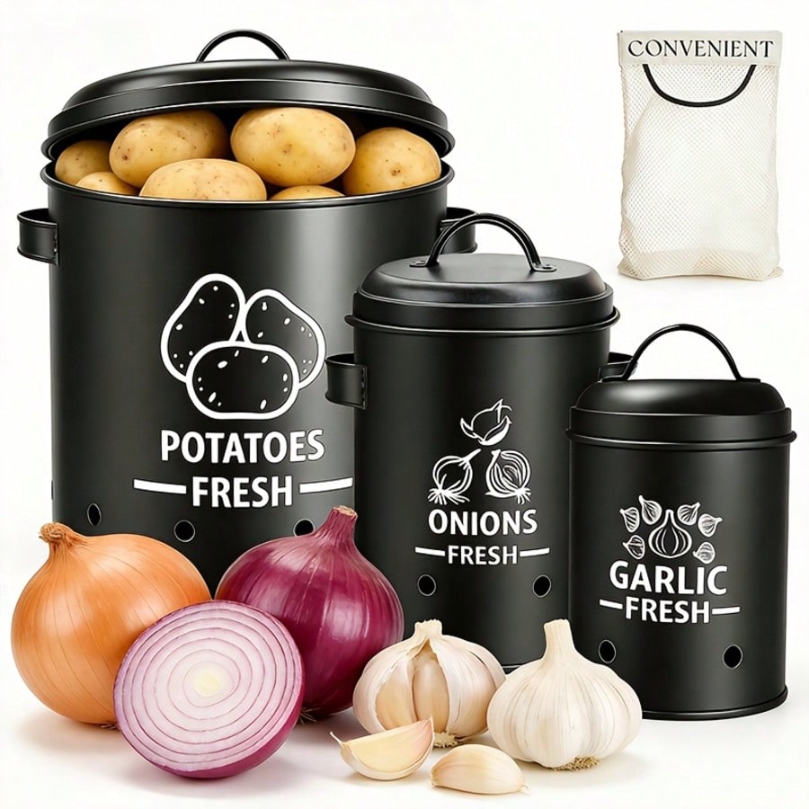 Potato Onion Garlic Storage Bi - đánh giá và giá Kitchen Gadgets Organizer