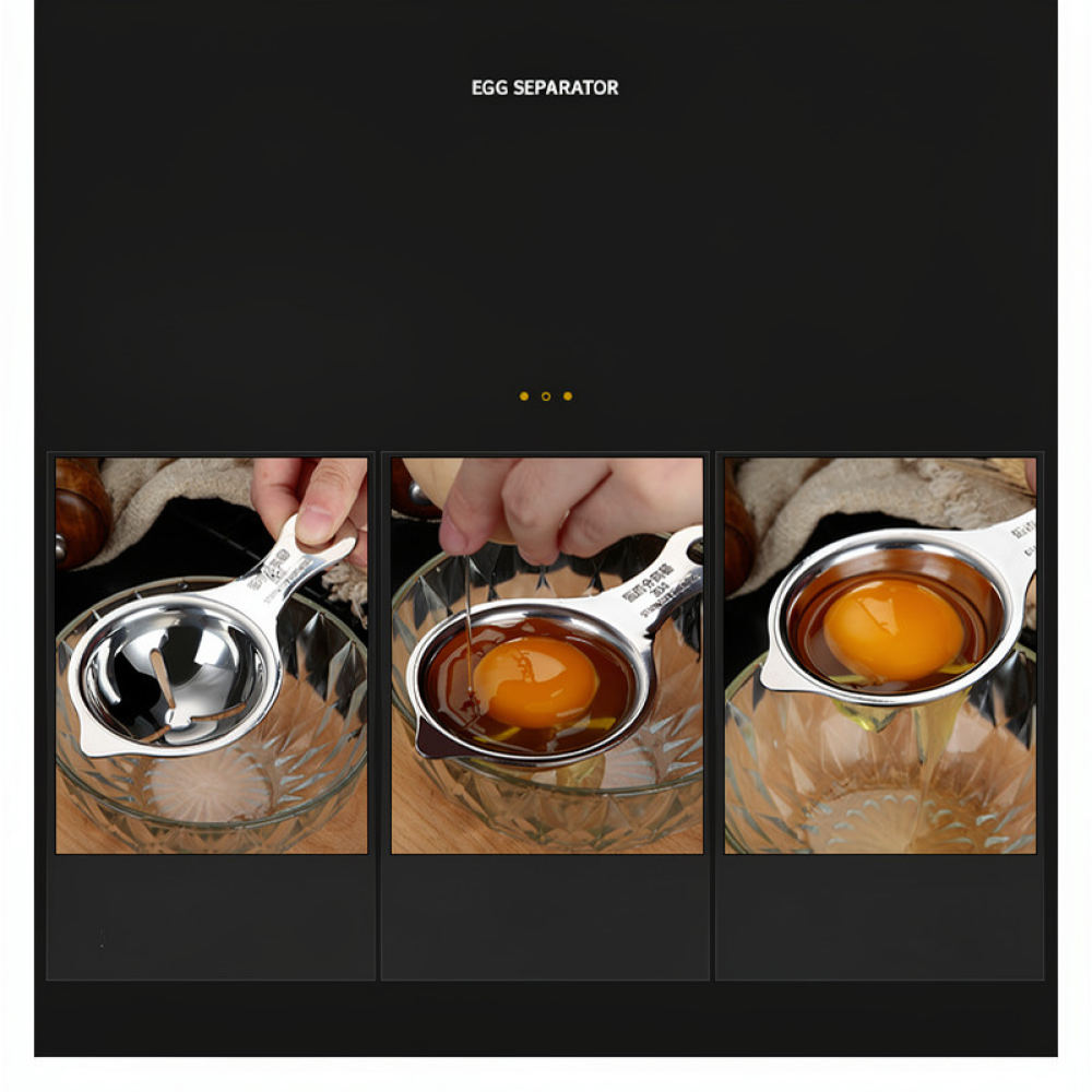 Stainless Steel Egg Yolk Separ - đánh giá và giá Kitchen Helper Gadgets